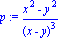 p := (x^2-y^2)/(x-y)^3